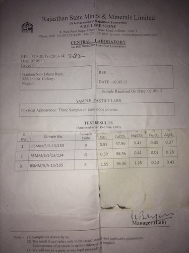 प्राकृतिक चूना पत्थर
