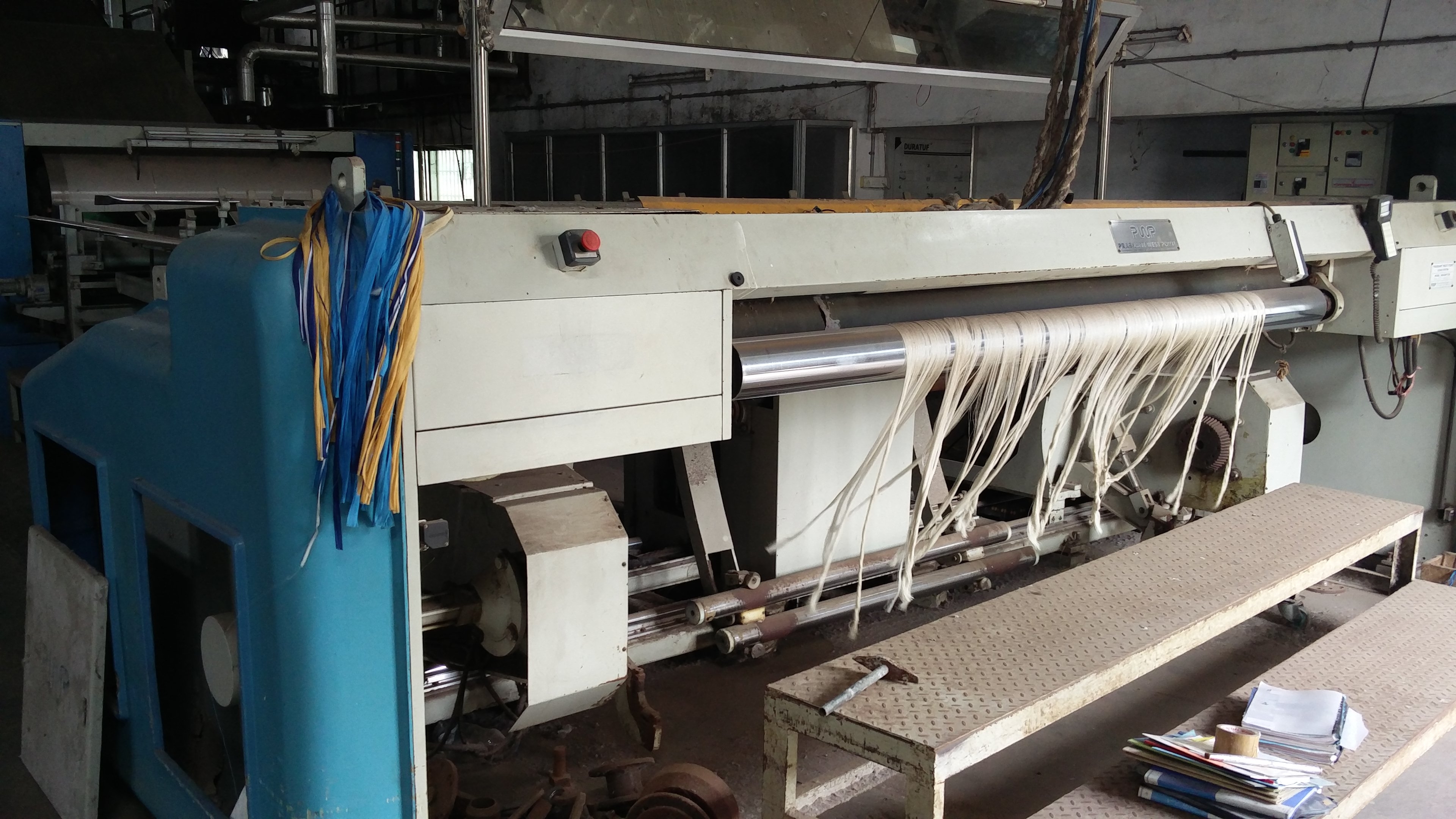 Textile Sizing Machine - Prashant West Point 24 Beam Stationary Creel, 2009/2010 Model With 1000 Lit Beamer And Waxing Device