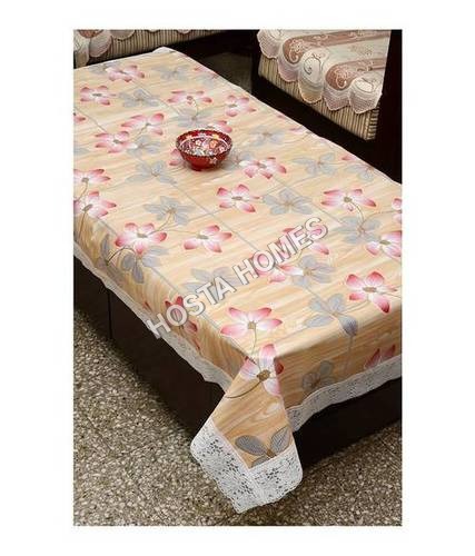 Yellow Pvc Dining Table Cover 6 Seater 60*90 Inches - Multicolor(Exclusive Design)