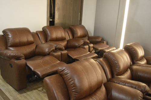 Manual Recliner With Cup Holder In Home Theater