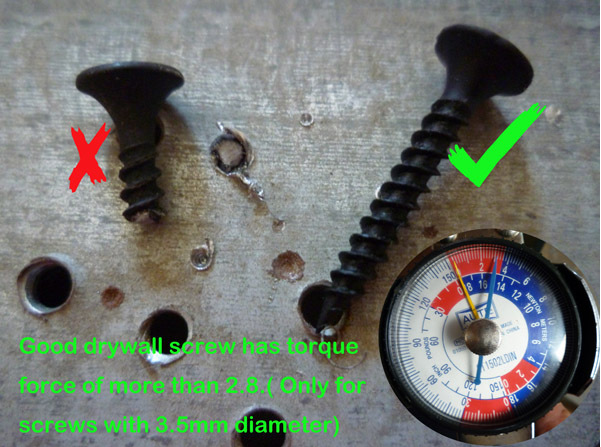Cross Grey Phosphate Drywall Screw