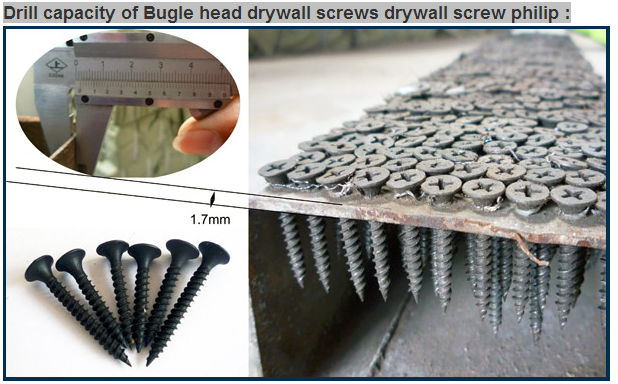 Cross Grey Phosphate Drywall Screw