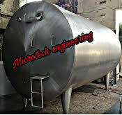 क्षैतिज दूध भंडारण टैंक