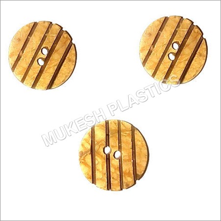 Light Brown Coconut Shell Fancy Buttons