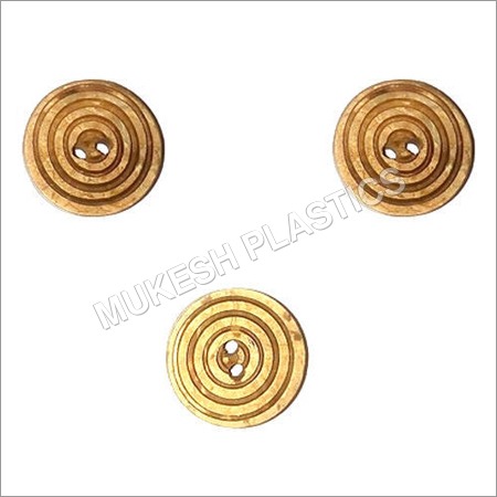 Natural Wooden Buttons - Wood, 2 Holes, Round Shape, Light Brown Color | Flatback Design for Versatile Crafting and Sewing Projects