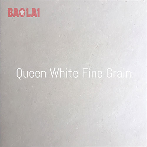 Queen White Fine Grain Marble - 140cm x 250cm, Pure White Color, 2-3cm Thickness, Polished, Brushed, Honed Finishing, Acid-Resistant, Non-Slip