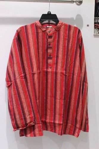 7-8 Stripe Full Sleeves Mens Kurta