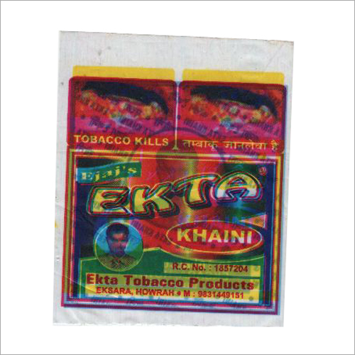 छापी गई प्लास्टिक की पाउच