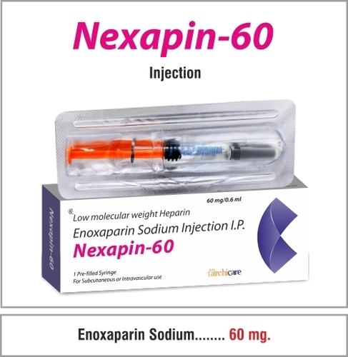 Enoxaparin- Sodium 60Mg/0.6Ml Application: Clinic