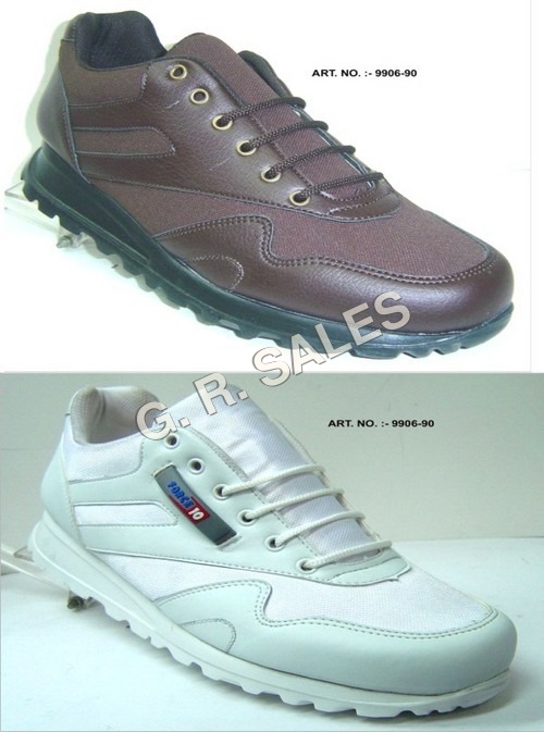 Brown And White Sports Shoes