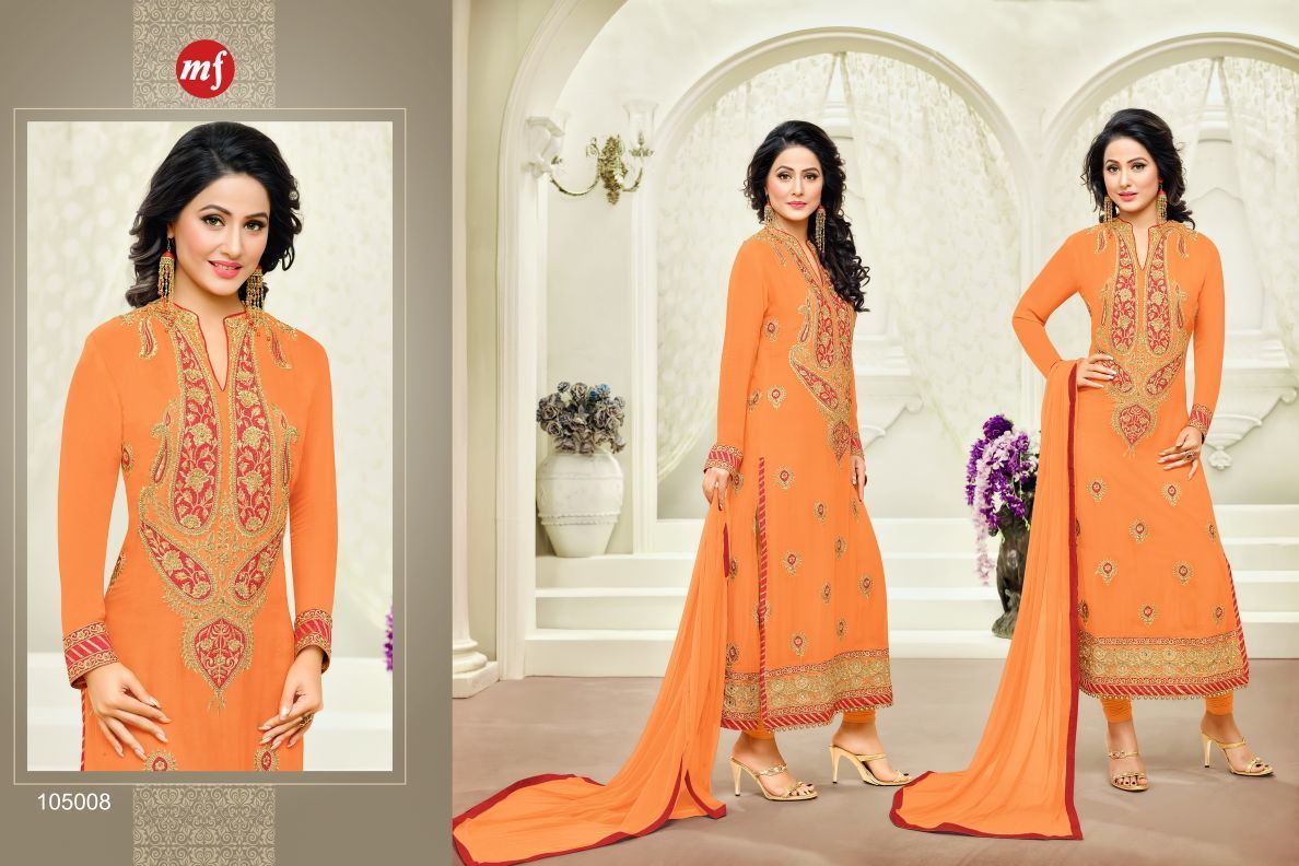 Faux Georgette Heena Khan Salwar Suit