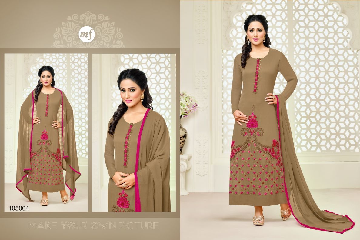 Faux Georgette Heena Khan Salwar Suit