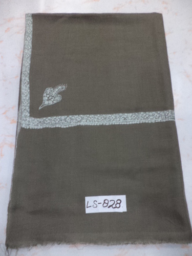 शुद्ध पश्मीना नीडल वर्क हशी दार शॉल