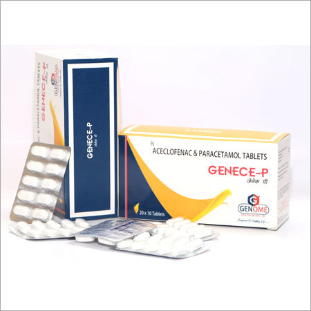 Aceclofenac Paracetamol Tablets - 100mg/325mg, Film-Coated Oval Tablets, Rapid Action Pain Relief, Inflammation Control, Easy to Use