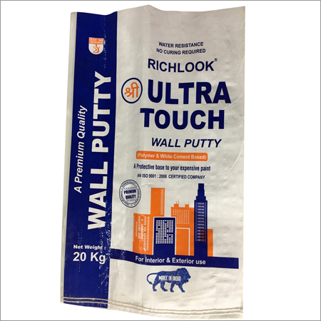 Cement Wall Putty - 40 kg, Fine White Polymer-Based Putty for Smooth Wall Finish, Highly Water Resistant, Reduces Paint Consumption