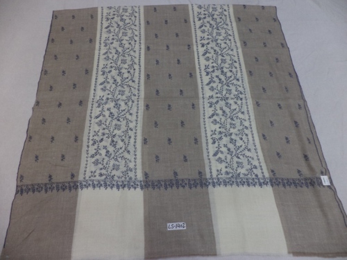 Pure Pashmina Shawl - 100x200 cms, Hand Woven with Sozni Needle Work Embroidery, Mix Color, Fringe Closure for Women, Ideal for Weddings