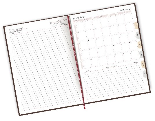 Director Diary - A4 Size 215x300 Mm, 16 Pages Of International Information With Full Page Month Cut And Daily Planning