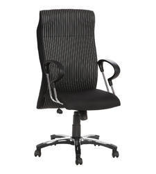 Executive Black with White Stripes Chair (Raya Hb)