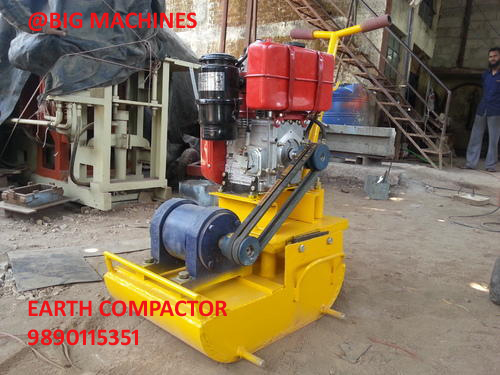 Earth Compactor - Steel, 18"x24"x12mm, 5 Hp Air-cooled Greaves Lambordy Engine | High Efficiency, Solid Build, Energy Efficient, Easy Operation