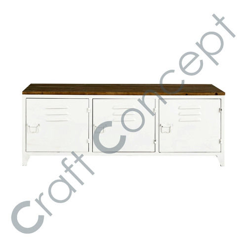 White Metal Tv Cabinet No Assembly Required