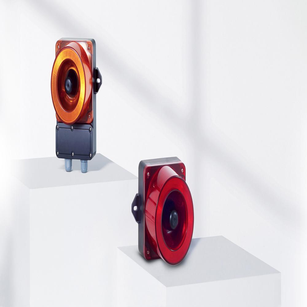 एलईडी स्ट्रोब सिग्नल लाइट और इलेक्ट्रिक हॉर्न कॉम्बिनेशन Max.123dB