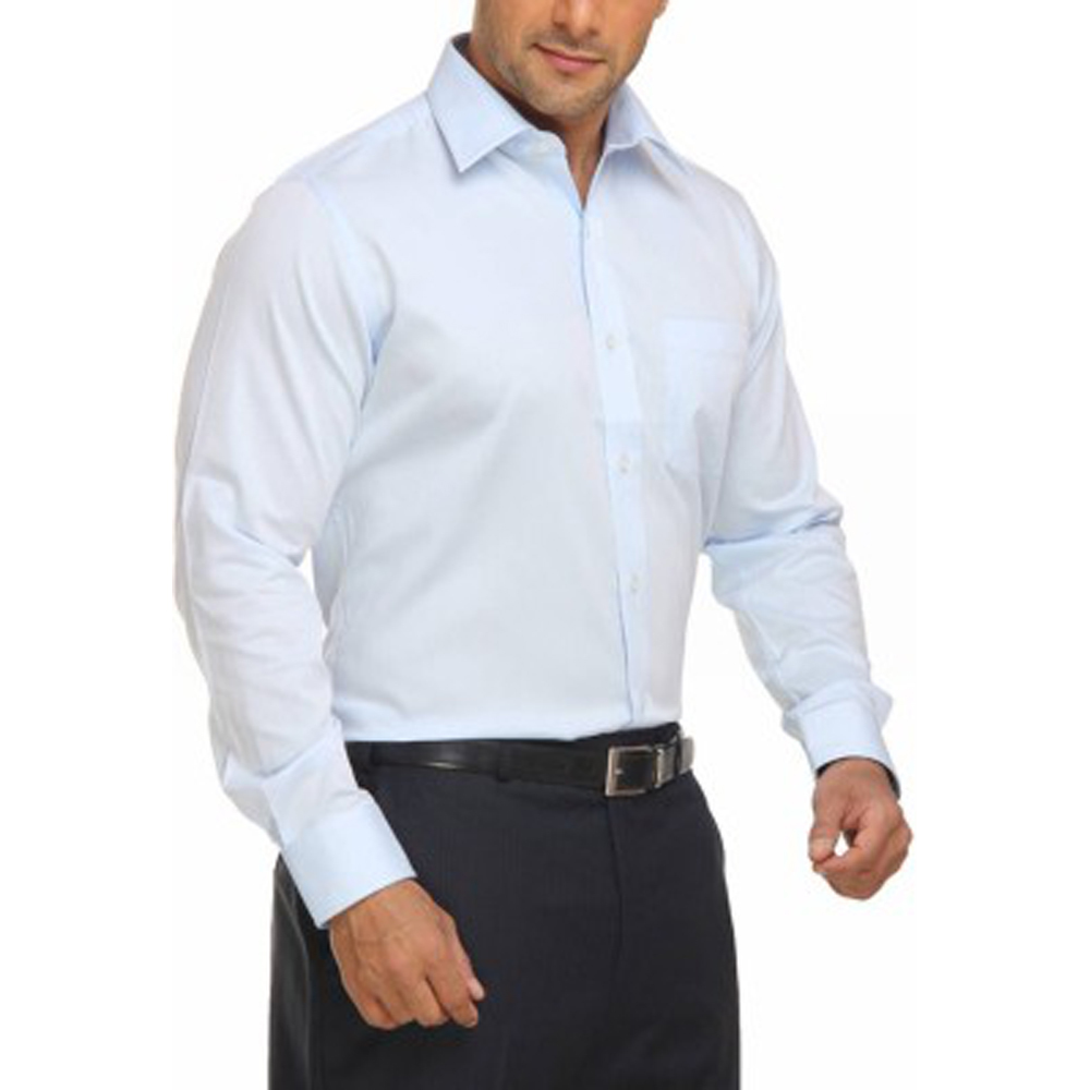 Men's Solid Formal White Shirt