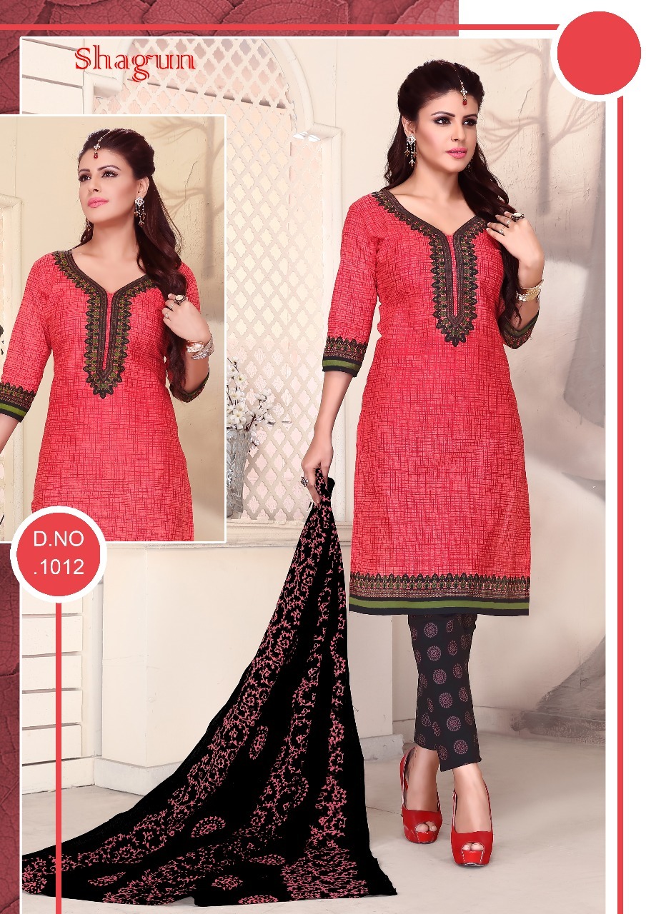 Cotton Printed Dress Materials Unstitched Madhav Fashion Shagun Vol-1