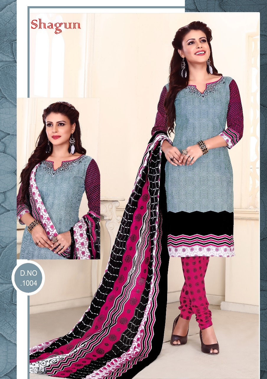 Cotton Printed Dress Materials Unstitched Madhav Fashion Shagun Vol-1