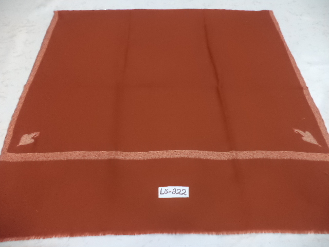 Orange Pure Pashmina Needle Work Hashi Dar Shawl
