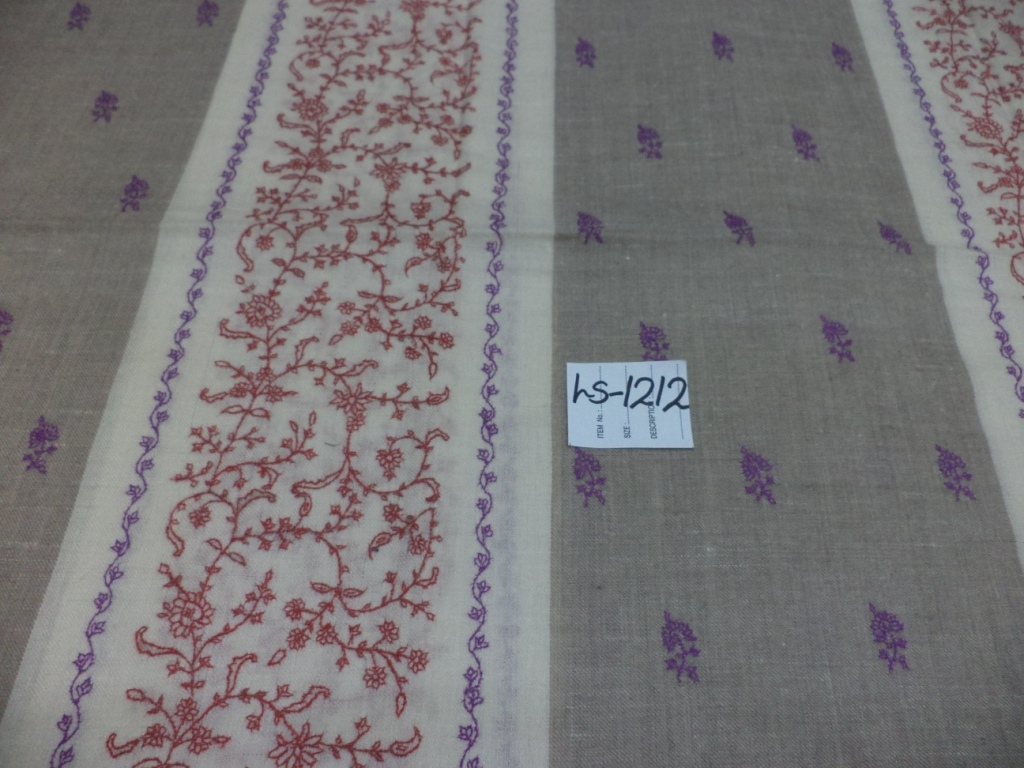 Grey Pure Pashmina All Over Jaal Shawl