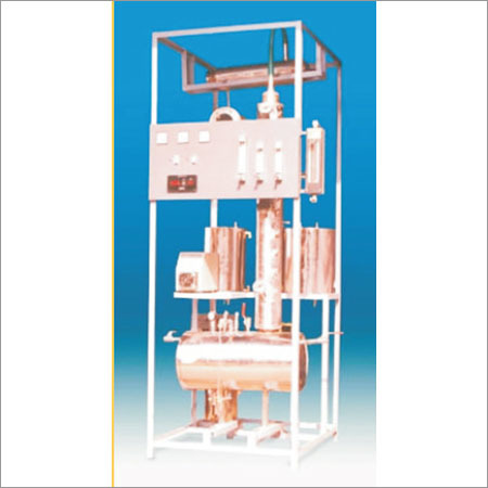Packed Distillation Column - Stainless Steel, 100 mm Diameter x 1000 mm Height | 10 Bar Pressure, 200 °C Temperature, 10 L/h Flow Rate, 1 kW Power