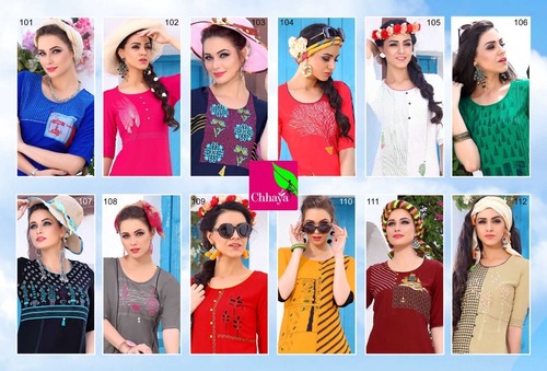 All Ladies Flavour Presents Rayon Heavy Quality Total Designer Print Concept Kurtis