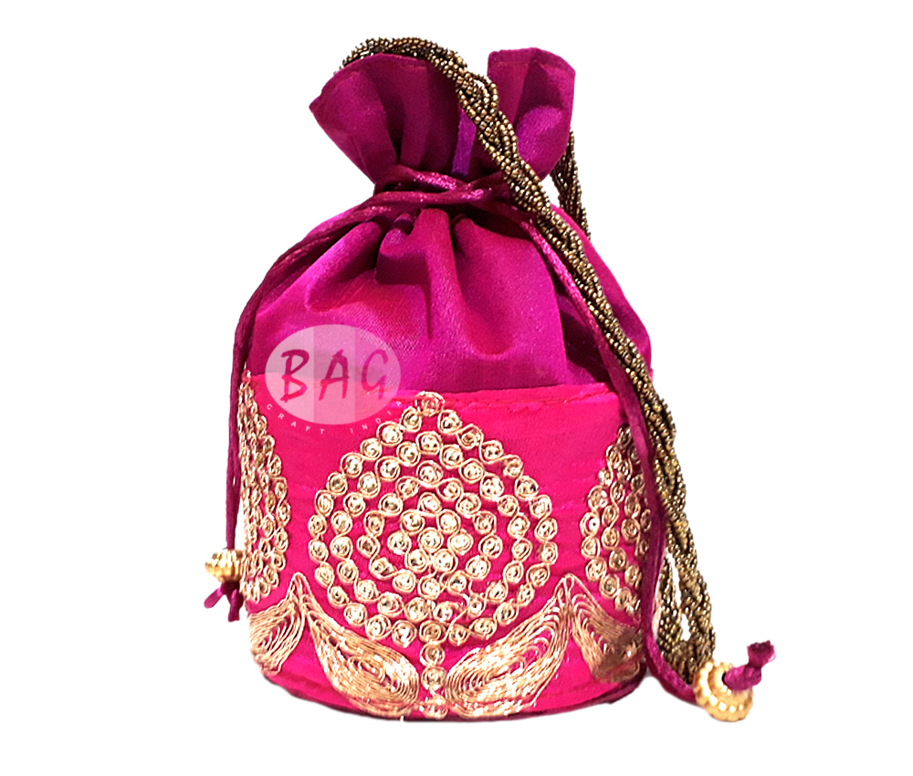 Mehendi Sangeet Return Gifts - Silk Material, 8x7x4 Inches , Assorted Colors Perfect For Festive Celebrations And Memorable Gifting