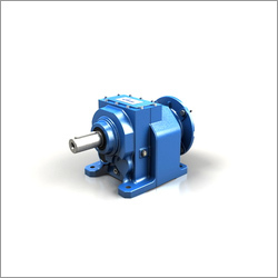 Industrial Helical Gear Reducer - Color: Blue