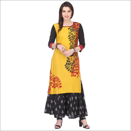 कॉटन फ्लेक्स प्रिंटेड कुर्तियाँ