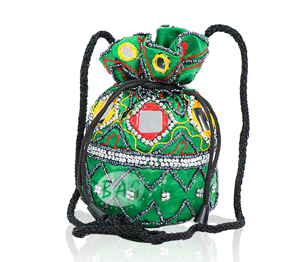 Mirror Work Designer Potli Bag