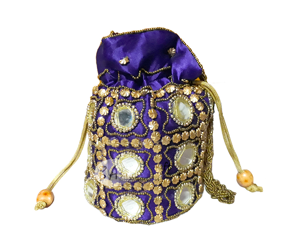 Bags Embroidered Colorful Potlis