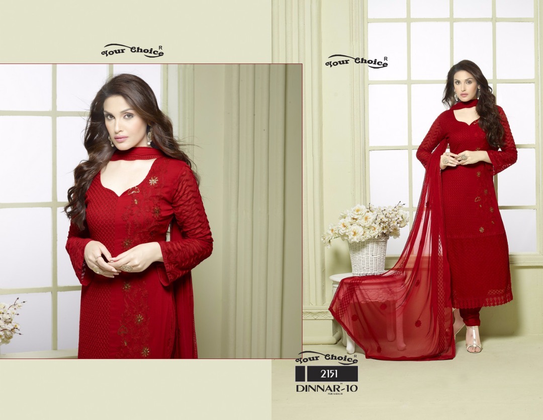Printed Dress Materials Pure Nazamin Chiffon Dupatta Your Choice
