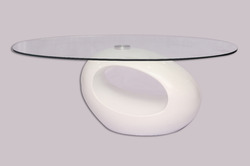 फाइबर ग्लास डिज़ाइनर सेंटर टेबल