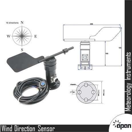Wind Direction Sensor - Durable Composite Material | Accurate Measurements, Weather-resistant Design, Easy Installation