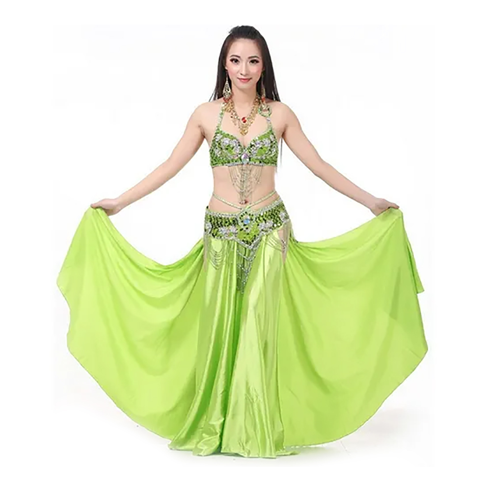 Polyester Belly Dance  Green Costumes