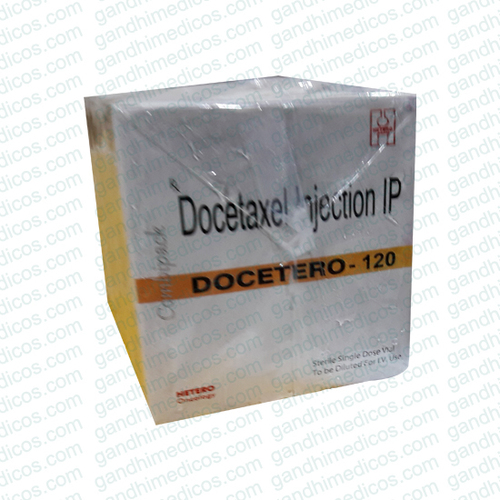 Docetero-120 - 120 mg Liquid Injectable | 99% Purity, Treats Breast Cancer, Non-Small Cell Lung Cancer, Prostate Cancer, Common Side Effects Include Nausea, Vomiting, Hair Loss, and Anemia