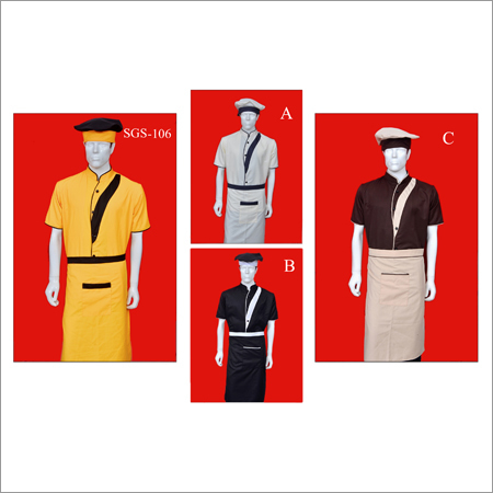 Chef Uniform - Cotton-Polyester Blend, Short Sleeves, Yellow | Comfortable Fit, Elegant Design, Durable Fabric, Customizable Options, Seamless Finish