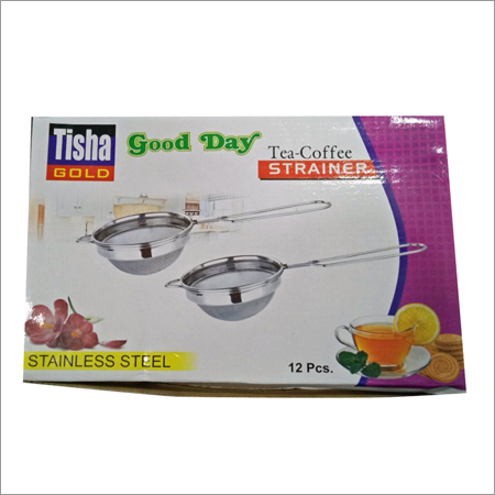 Tea Strainer - Stainless Steel, Standard Size, Silver Color | Lightweight, Dishwasher Safe, Long Handle, Suitable for Hot Beverages, 12 Pieces