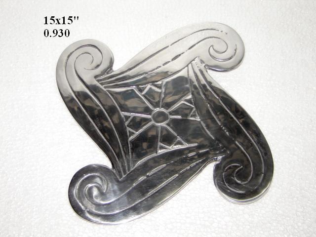 Aluminium Fruit Tray - Small To Large Sizes, Antique Imitation Style, Purple Color | Durable, Easy To Clean, Lightweight, Washable