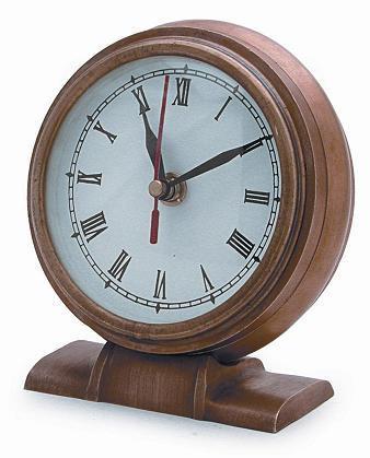White And Golden Designer Table Clock