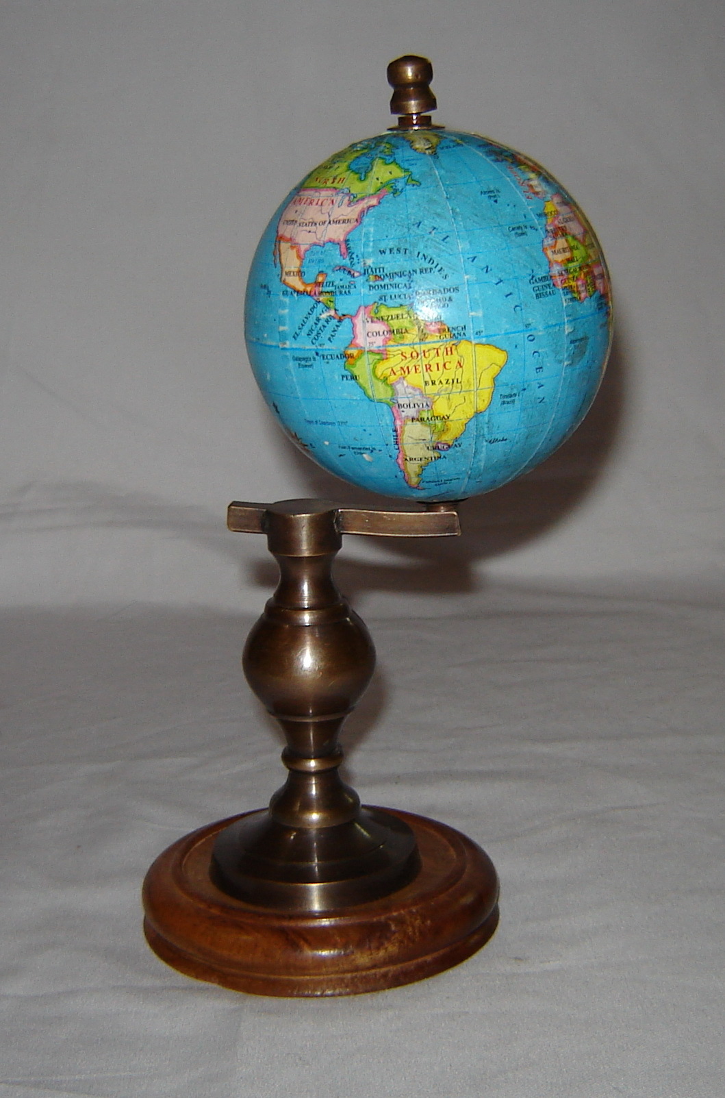 Golden Antique World Globe