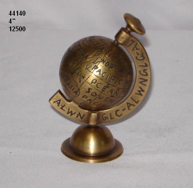 Golden Antique World Globe