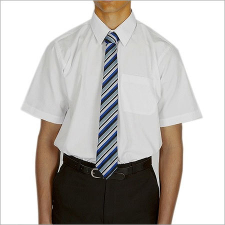 School Uniform Shirt - Cotton Blend, V Neck Design | Unisex Fit with Short and Long Sleeves