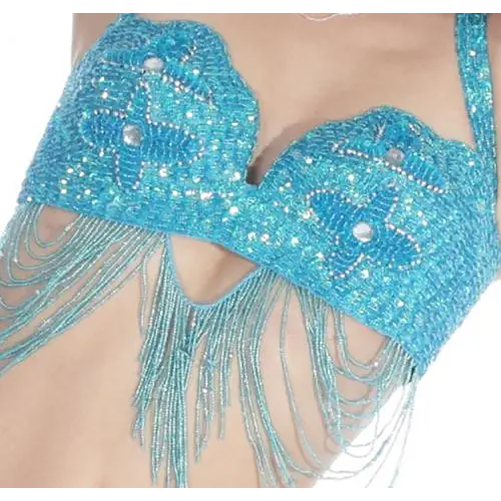 Polyester Belly Dance Bra Terquice Costumes